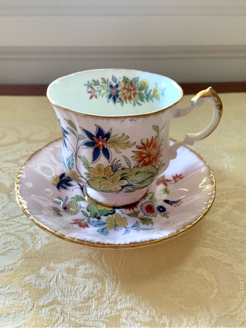 Vintage Paragon china Oriental Series Ming cup and saucer